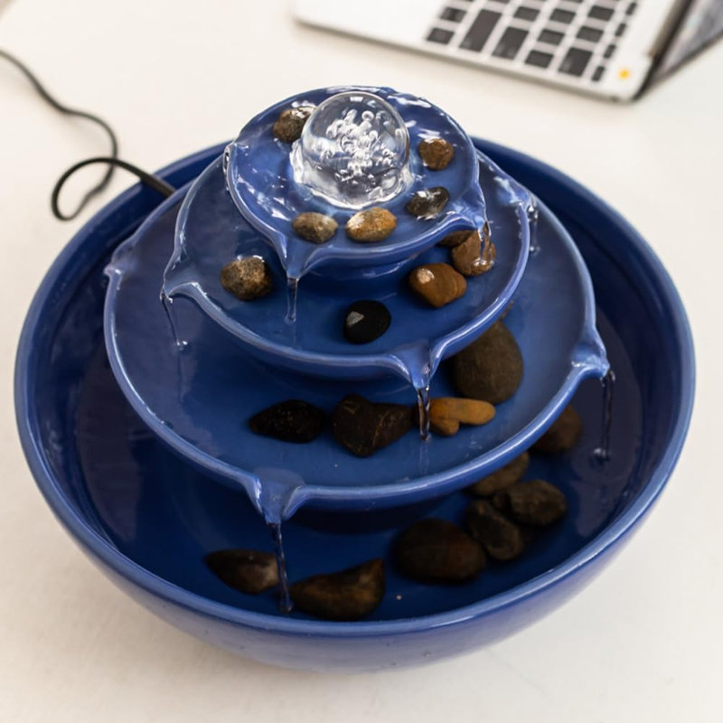Fontaine de table d'intérieur en céramique