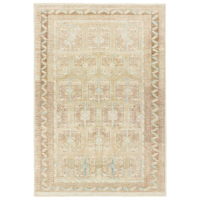 Magnus CSN02 Handmade Oriental Tan and Blue Area Rug 