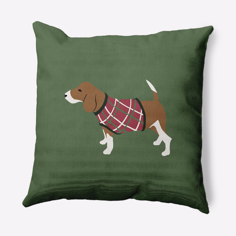 Warmest Wishes Doggie, Vert buis, 16 po x 16 po
