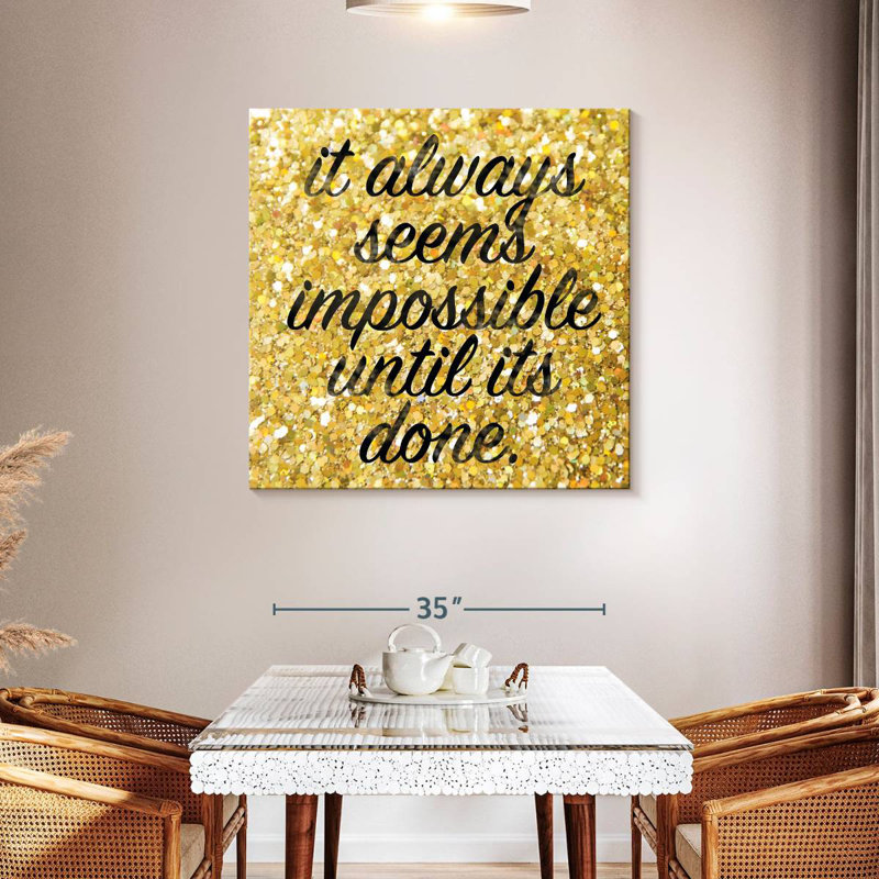 Tergel Just Do It, 39" H x 39" W