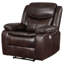 Fauteuil inclinable électrique Niculai brun foncé-54403243