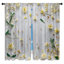 Rideaux de fenêtre à motif floral obscurcissant et obscurcissant - 2 panneaux