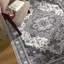 Tapis de couloir oriental gris foncé antidérapant et lavable à la machine Oriental-1372488199
