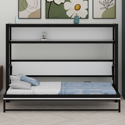 Lit escamotable avec tablettes Murphy