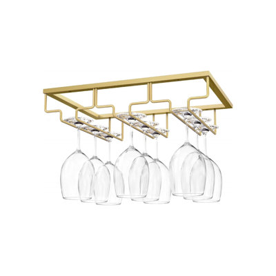 Porte-verres à vin sous l'armoire