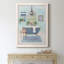 «Blue Bath I», peinture sur toile encadrée-61336667-61336675