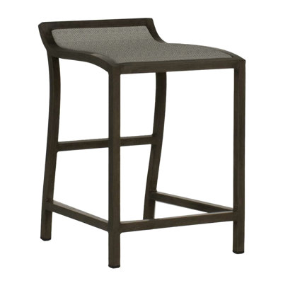 Villa Wicker Outdoor Stool with Cushion