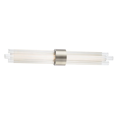 Luzerne 2 - Light Dimmable LED Aged Brass Vanity Light
