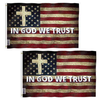 Mouche en polyester 3 x 5 pieds Fly In God We Trust
