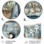 Pingouins blancs et bleus Laundry Room II - Laundry Wall Art MT135148-101157511