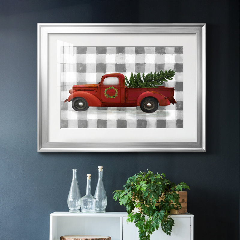 Buffalo Check Truck, reproduction encadrée sur papier, Argent, H 27 po x l 39 po x P 1,5 po
