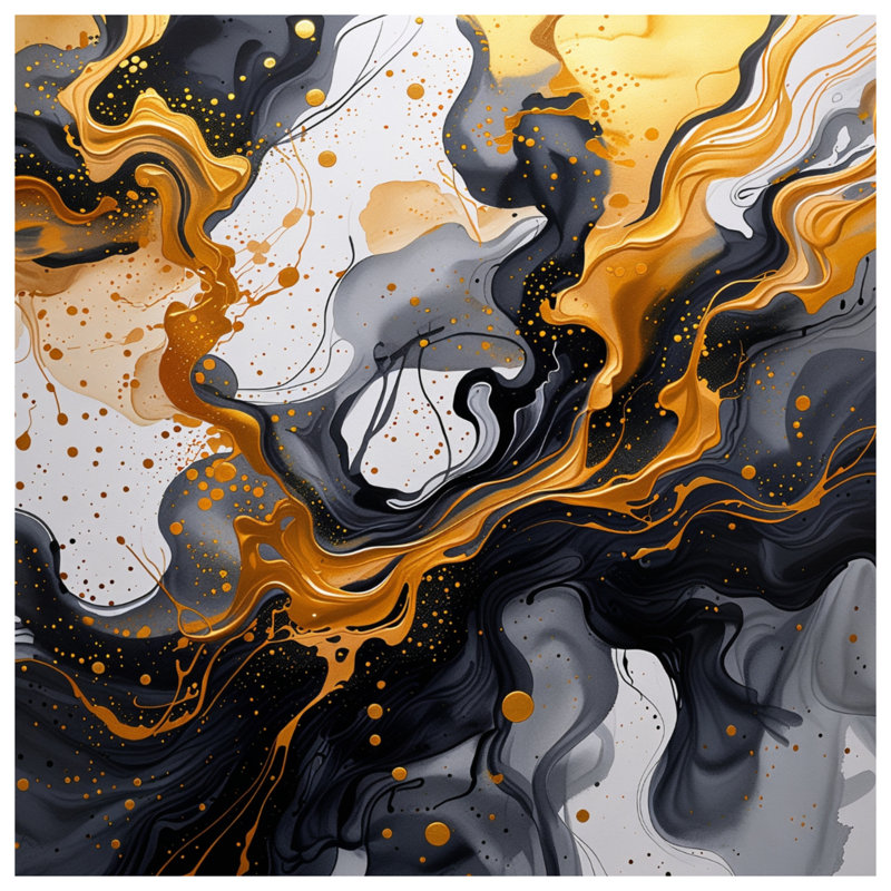 Coussin décoratif abstrait, coussins double face Art, 14 X 14 pouces