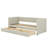 Stylish Twin Corduroy Stanmore With Integrated Storage Drawers And Solid Wood Frame-1966130727
