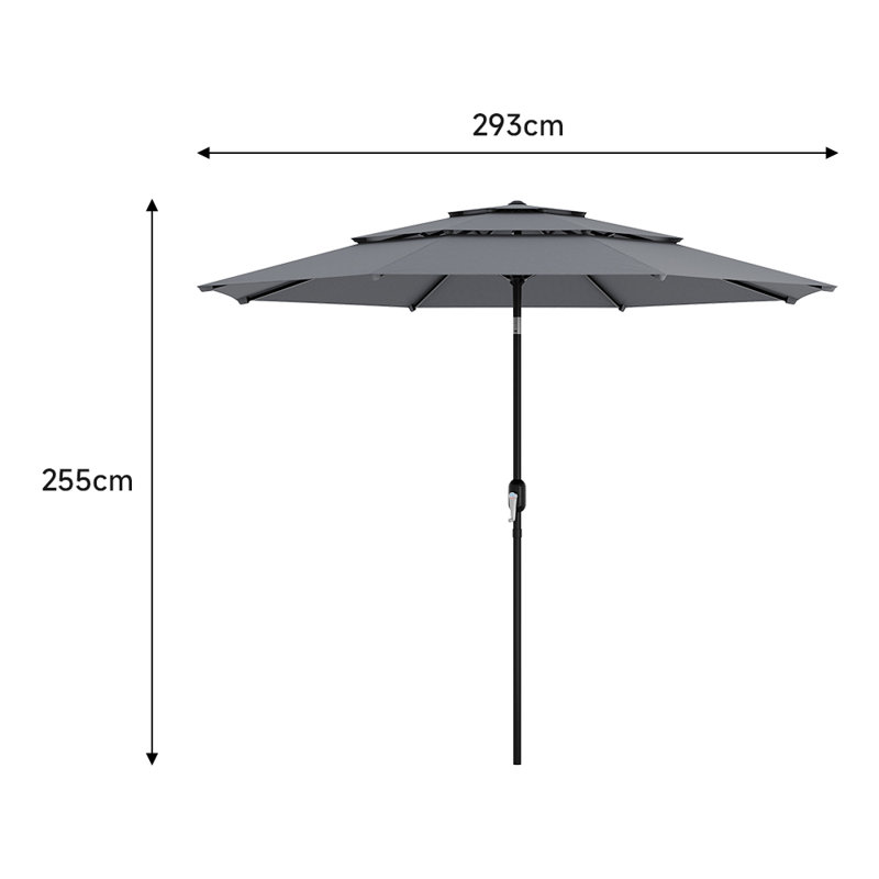 293cm Balcony Parasol