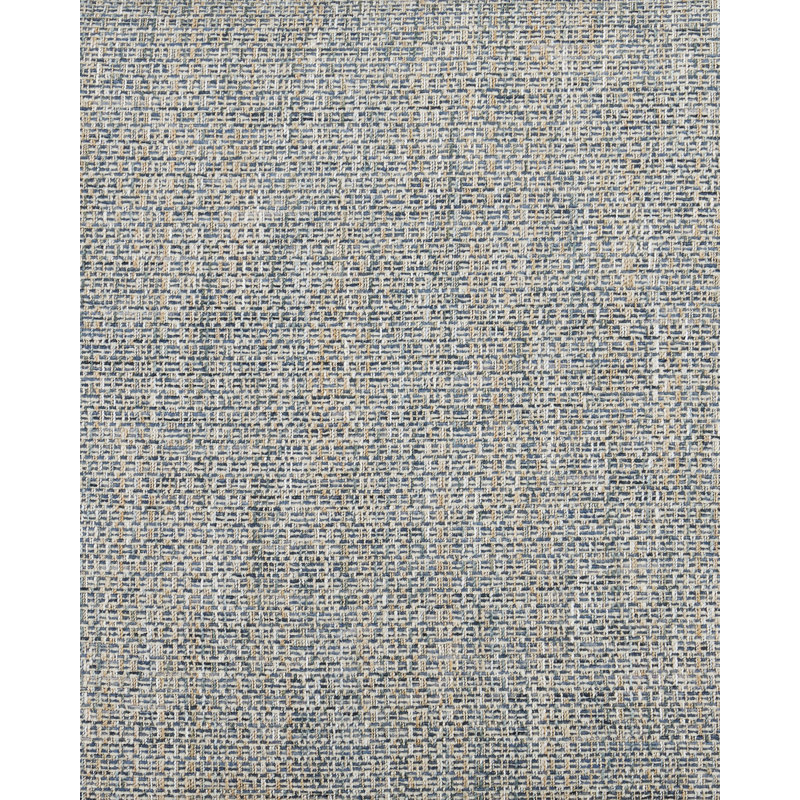 Chaise d'appoint Santos, crépuscule Barrett, Mélange de polyester gris, Bleu marine rétro