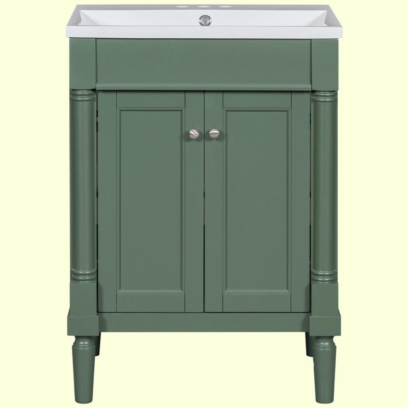 Rangement pour salle de bain Montrez, Vert