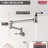 Traditional Pot Filler Faucet, Farmhouse Wall Mount Pot Filler Kitchen Faucet-9223019