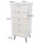 5 Drawer Narrow Chest, White Wax Finish