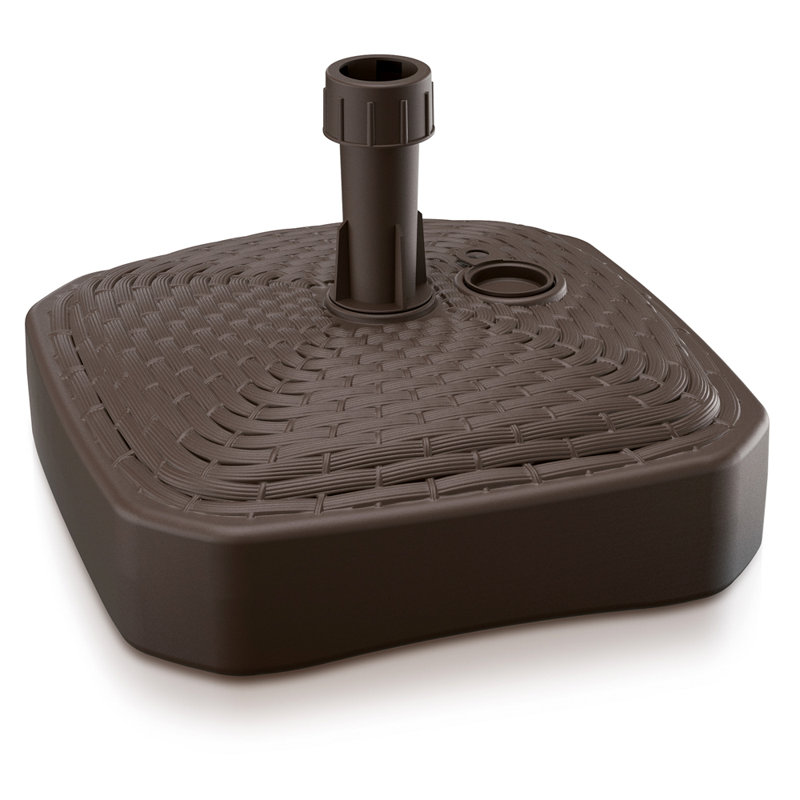 Cargill 0.74kg Plastic Free Standing Umbrella Base, Umber