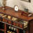 Walnut Retro Solid Mahogany  Accent Cabinet