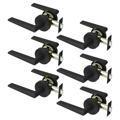 Halo Passage Door Lever Modern Concealed Design For (Hall & Closet) – Sleek Minimalist Style in Matte Black
