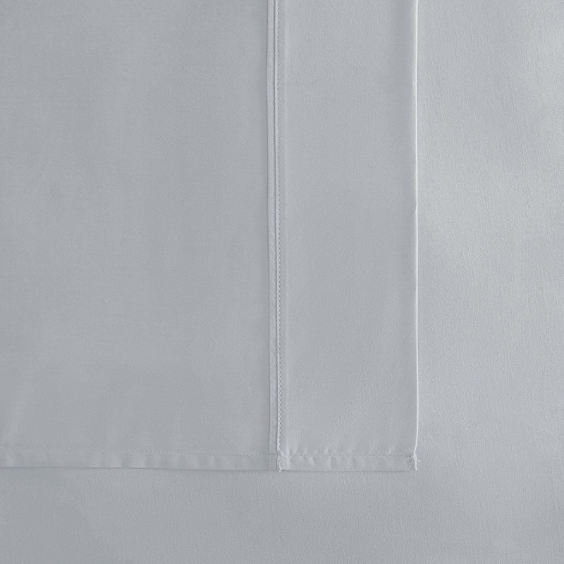 Gray Full Cotton Sateen Sheet Set with Pillowcases