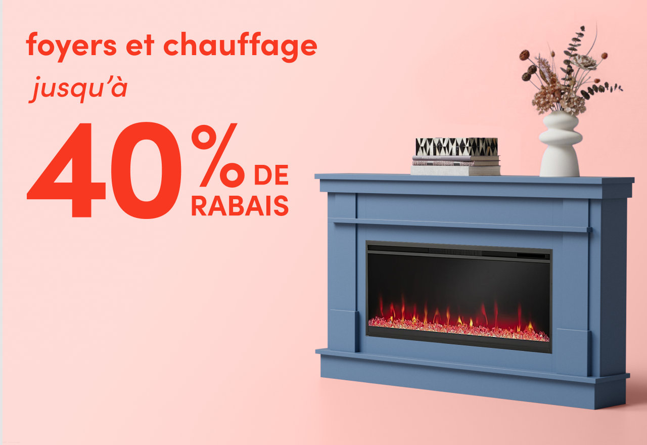 foyers et chauffage en solde