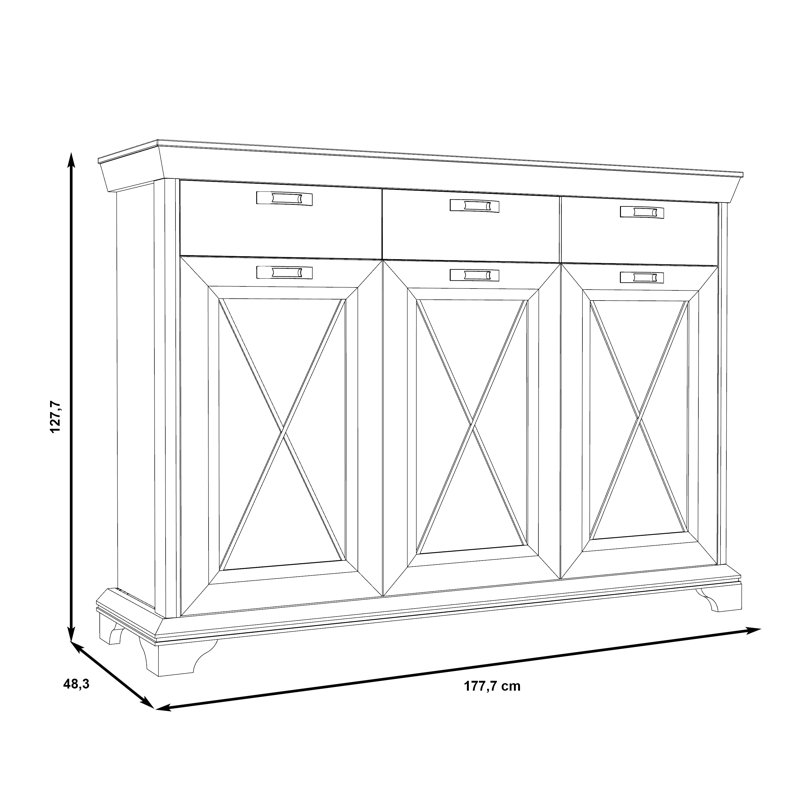 Aleisha Console Display Cabinet