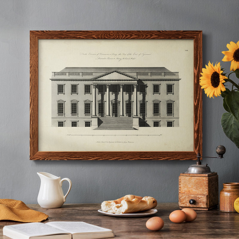 Richardson Architecture II, peinture sur toile encadrée, H 26 po x l 38 po x P 1,5 po, Érable