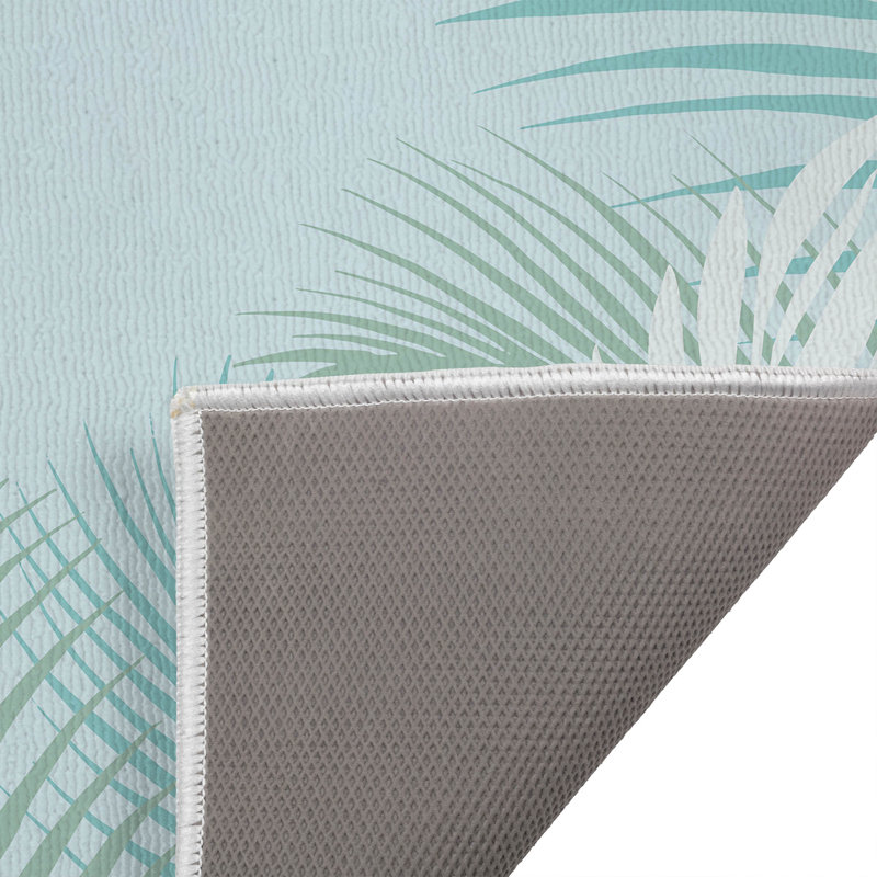 Paillasson Waving Palm, Bleu, L 34 po x L 21 po