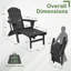 Chaise Adirondack avec repose-pieds Behiye-1460727931