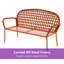 Banc de jardin en acier Tavis