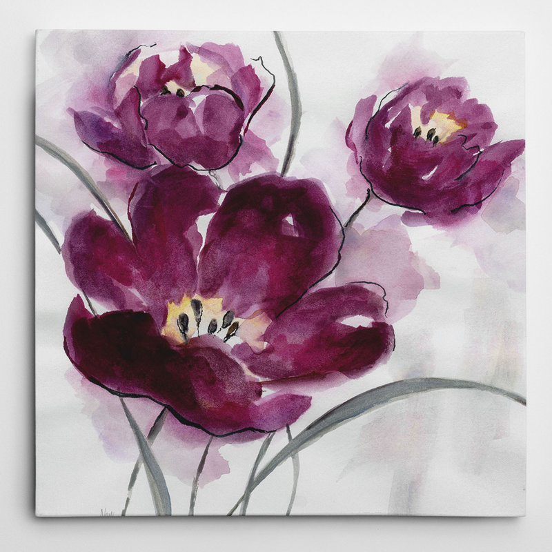 "my magenta ii" par nan, reproduction d’art sur toile tendue, H 24 po x l 24 po x p 1,5 po