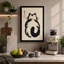 Cat in Repose Japandi - Wrapped Canvas-1217477806-1217477800