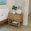 Bangor 3 Pieces Bedroom Set, Solid Wood Bed Frame with 2 Matching Nightstands-1717331285-1717331287