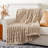Faux Fur Throw Blanket For Bed, Large Fur Blanket Double Side Ruched Rabbit Fur Blanket For Couch, Bed, Super Soft Cozy Mink Blanket-115756263-115756265