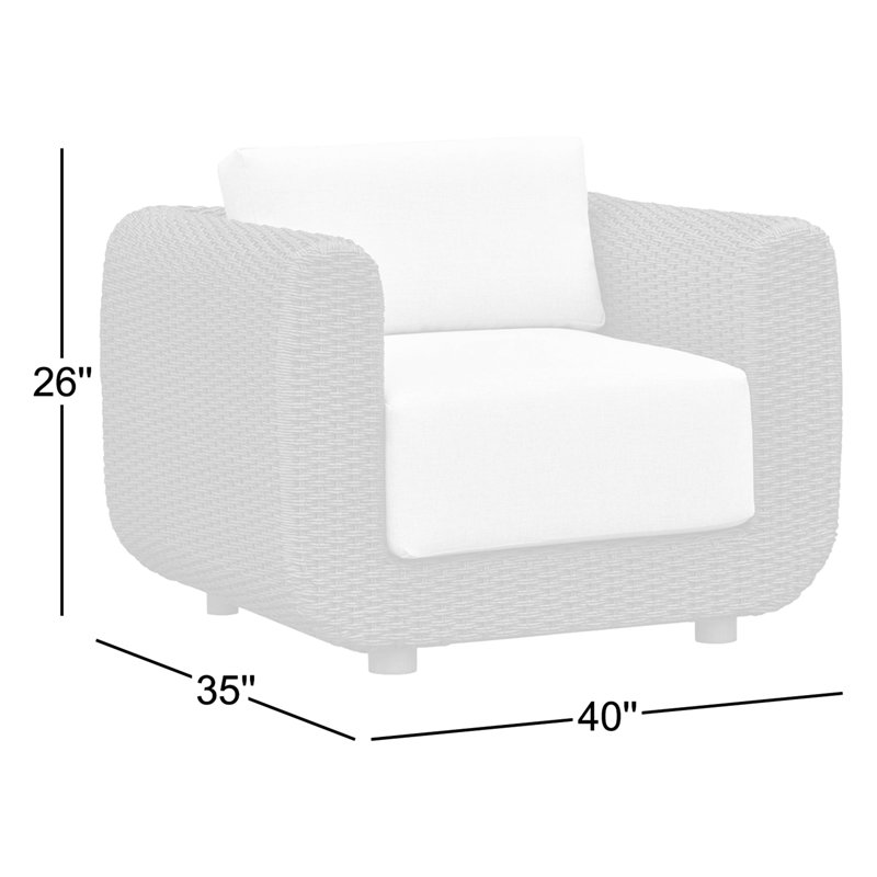 Soma Outdoor Lounge Chair, Dark Brown
