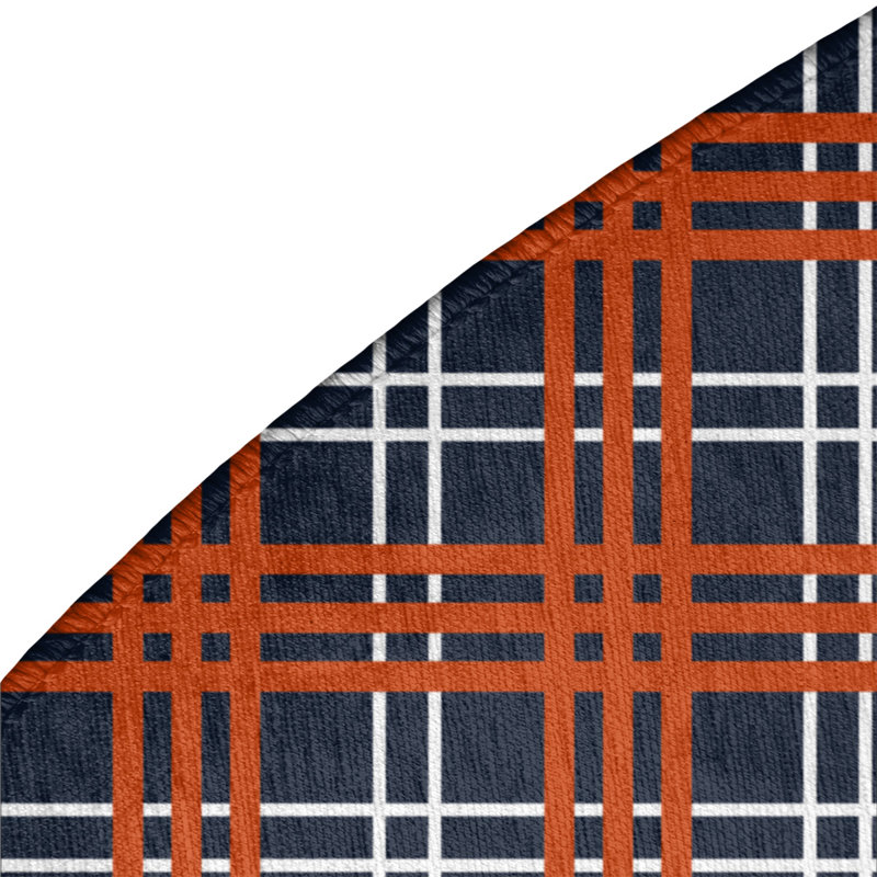 Plaid Indoor Rug, Round 5'