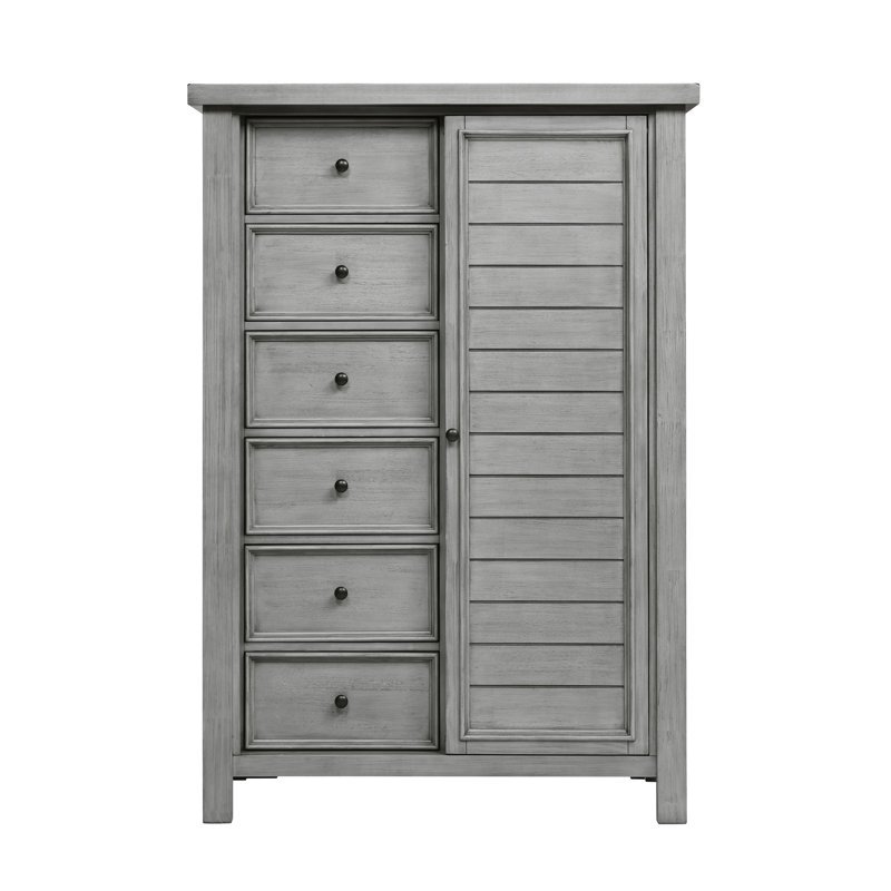 Armoire-penderie Wellington moderne et contemporaine de 46 po à portes coulissantes, Naturel