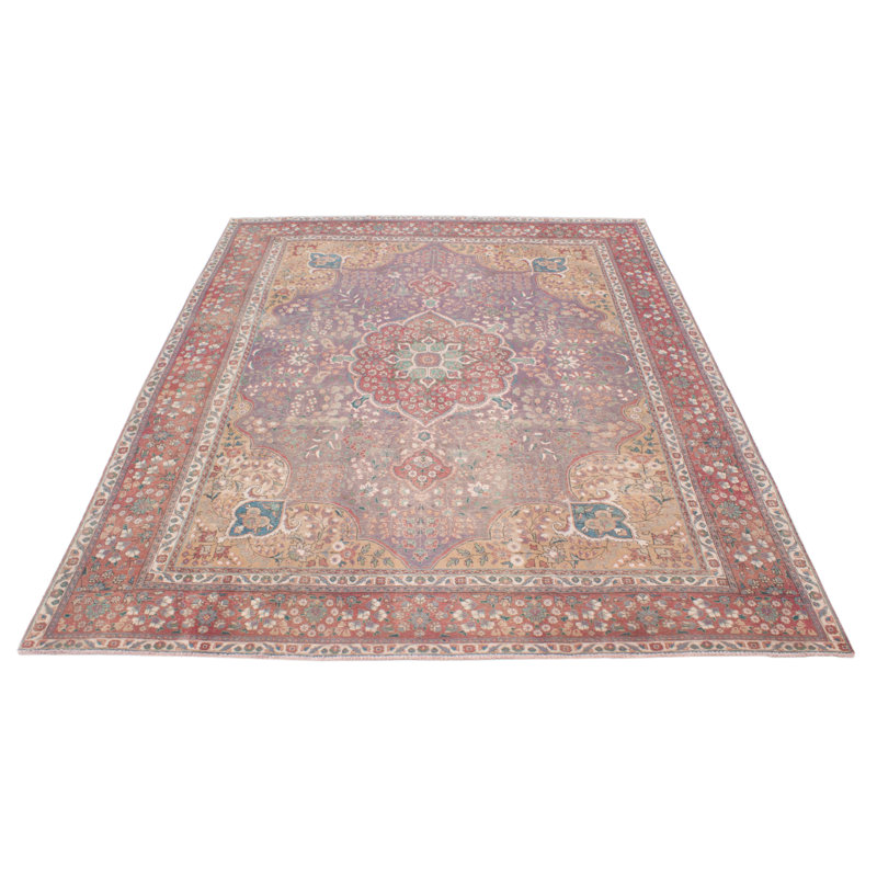 Tapis mauve unique 9 pi 6 po x 12 pi 8 po Antalya