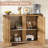 47.24” Sideboard Cabinet Buffet Storage Cabinet With 2 Doors