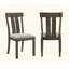 Ensemble de chaises de salle à manger rembourrées rustiques 2 pièces