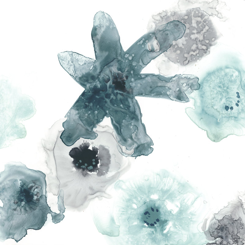 Floating Indigo II - Wrapped Canvas Art Print, 51cm H x 51cm W