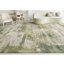 Tapis noué à la main vert foncé / gris clair-70085213