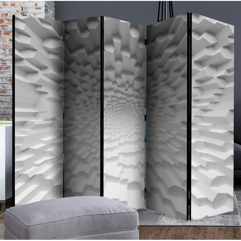 Khoren 172cm H Solid Wood Folding Room Divider, 5