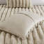 3 pièces d'édredon en fausse fourrure de couleur taupe pour un confort douillet et respirant, lavable à la machine