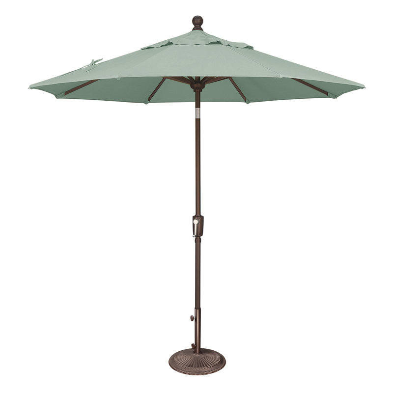 Parasol de marché 90 po Bigsby, 96" H x 90" W x 90" D, Spa Sunbrella Acrylic, Noir