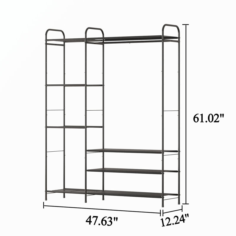 Nette 47.62'' Metal Clothing Rack