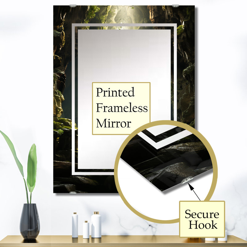 Thrugun - miroir mural bouddhisme MIR142004, 40 po x 30 po