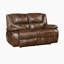 Ensemble de salon inclinable 3 pièces en cuir fleur Aulander-1415467675
